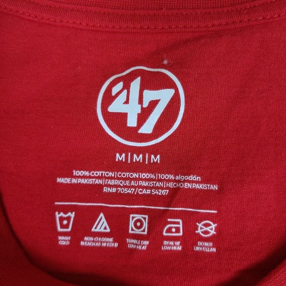 47 Brand St. Louis Cardinals Womens Red Short Sleeve MLB Baseball Shirt Size Med - Picture 4 of 8